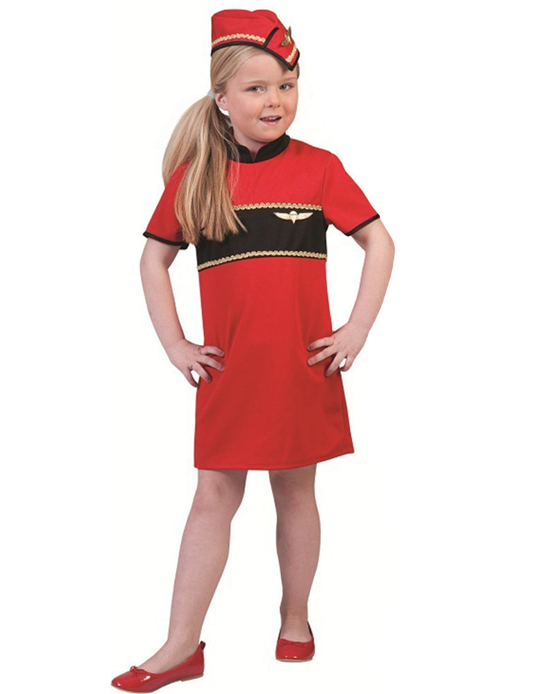 Stewardess Betty Kostüm für Mädchen