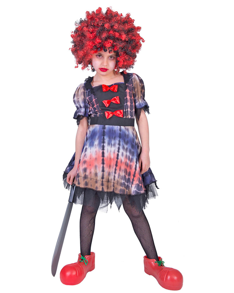 Grusel Horror Clown - Kinderkostüm Luna für Mädchen