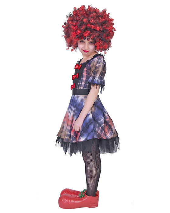Grusel Horror Clown - Kinderkostüm Luna für Mädchen