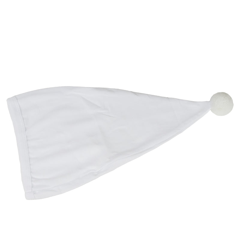 Kinder Schlafmütze mit Bommel - Baumwolle | Weiß