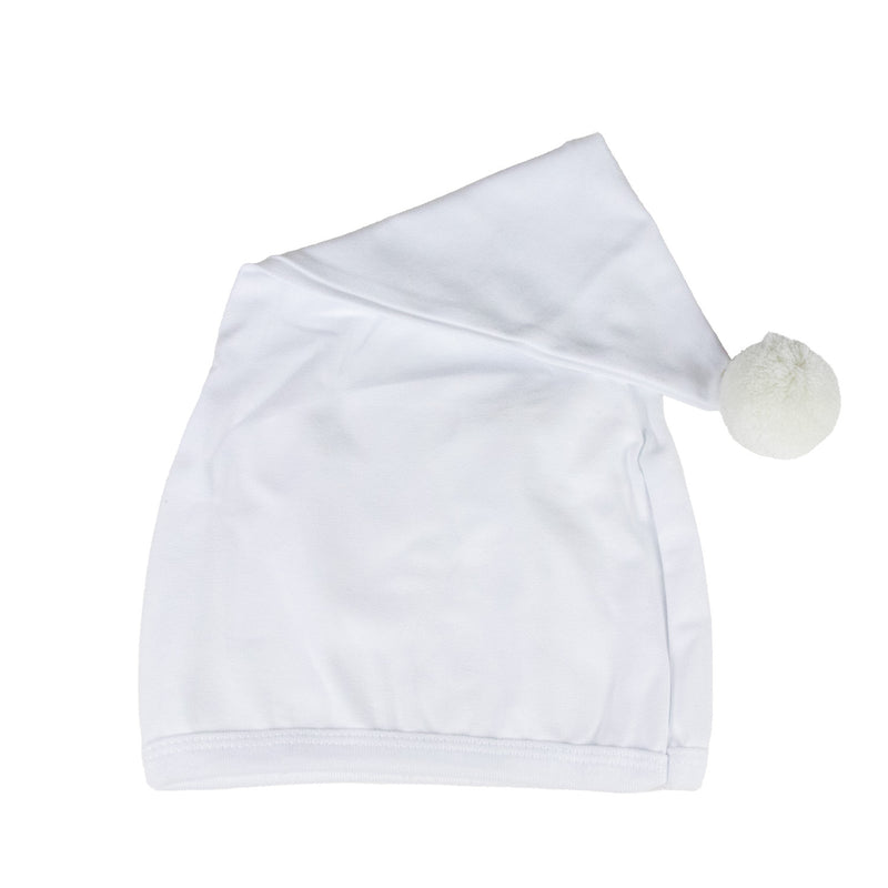 Kinder Schlafmütze mit Bommel - Baumwolle | Weiß