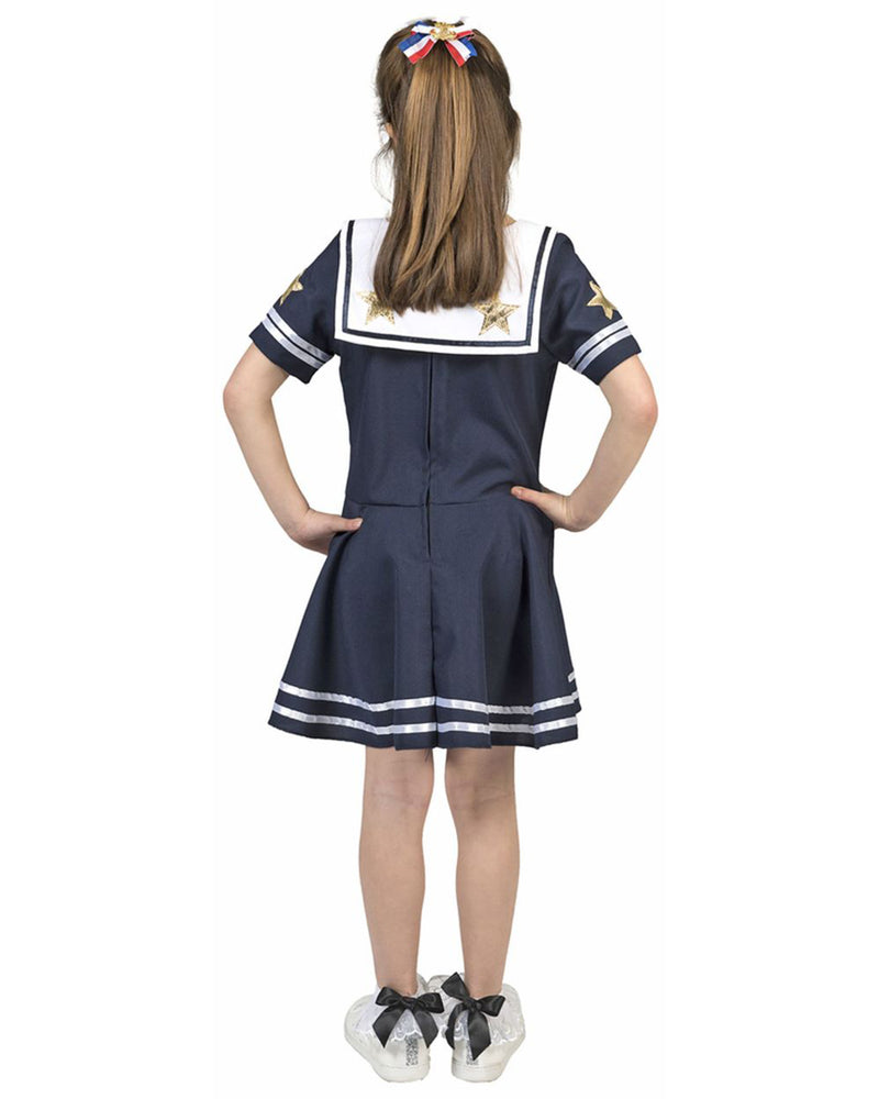 Matrosin Kostüm "Sternchen" für Mädchen | Matrosen Kleid Blau Weiß