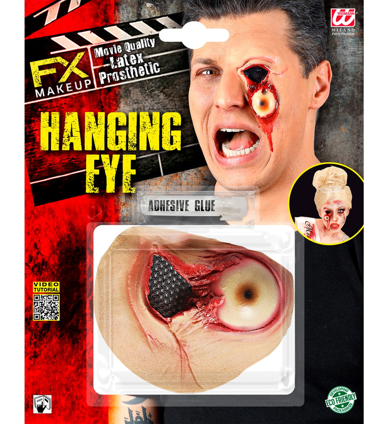 Make-up Narbe hängendes Auge m. Kleber