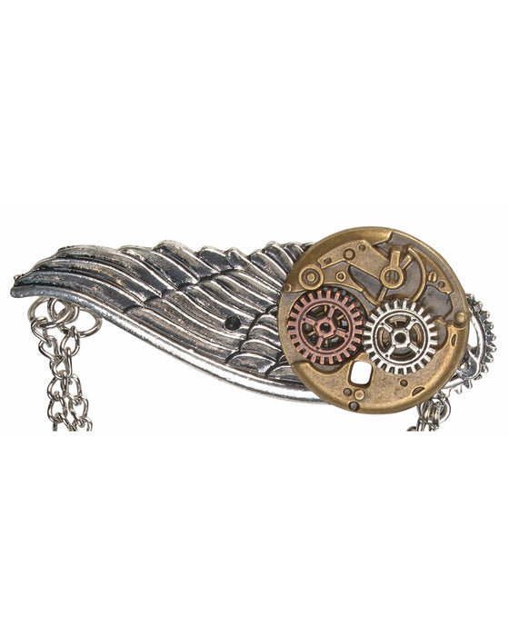 Flügel Brosche zum Steampunk Kostüm - 414014 | Bronze