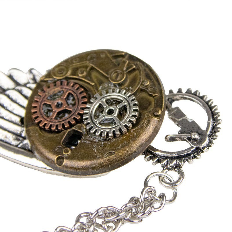 Flügel Brosche zum Steampunk Kostüm - 414014 | Bronze