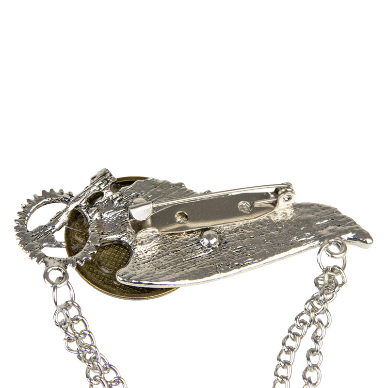 Flügel Brosche zum Steampunk Kostüm - 414014 | Bronze