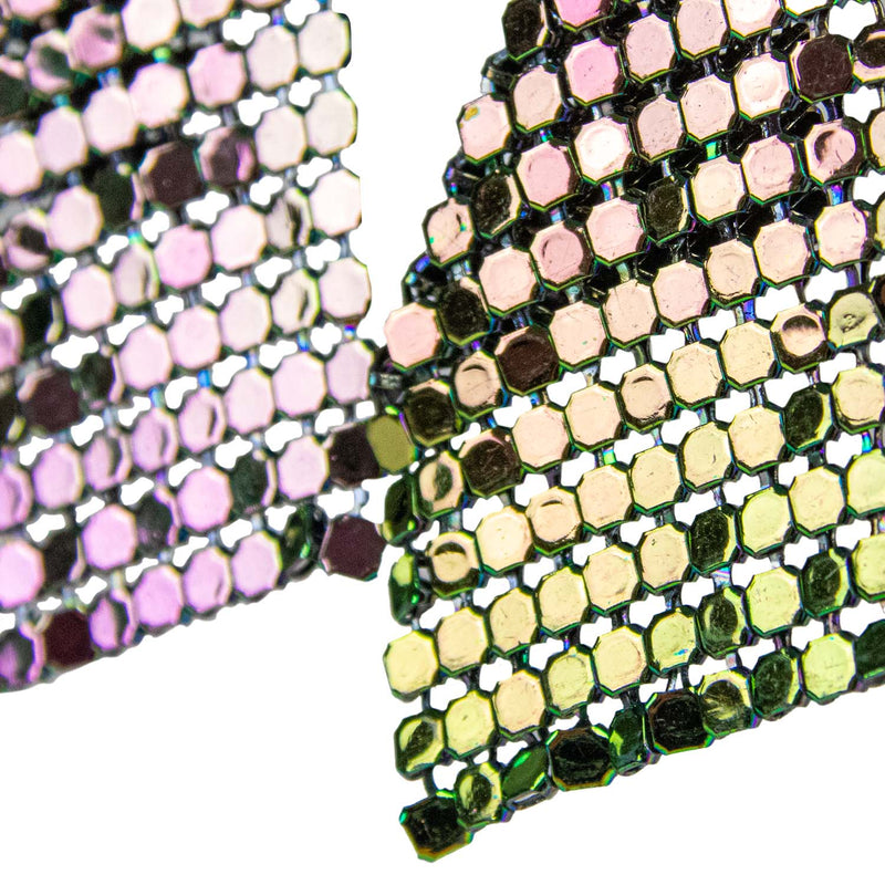 Glitzernde Regenbogen Ohrringe 414114 | Bunt - Disco