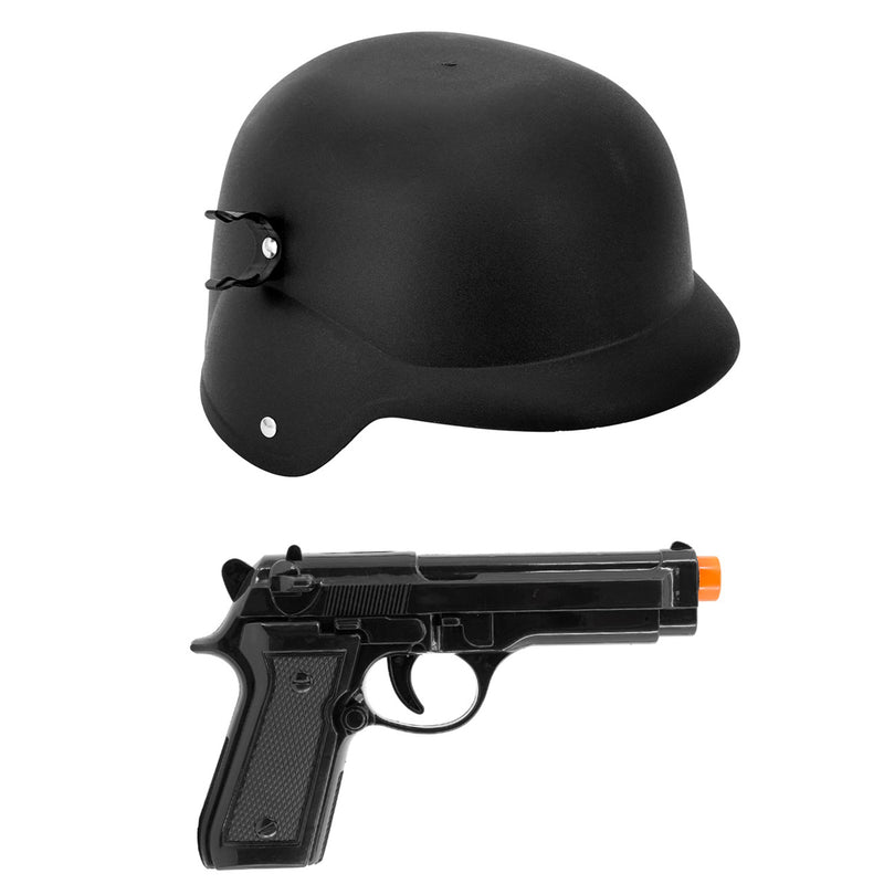 S.W.A.T. Set zum Kostüm für Kinder 6-tlg. | Schwarz