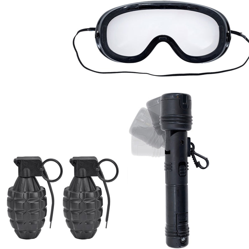 S.W.A.T. Set zum Kostüm für Kinder 6-tlg. | Schwarz