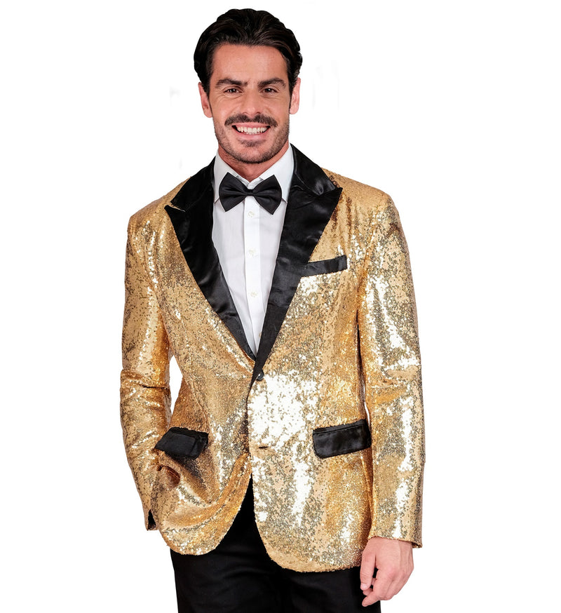 Pailletten Jackett "Glitter" für Herren | Gold
