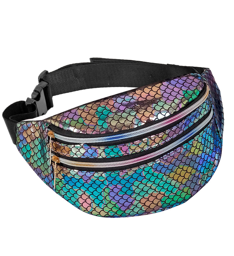 Bauchtasche mit Schuppen - Meerjungfrau | Holografisch