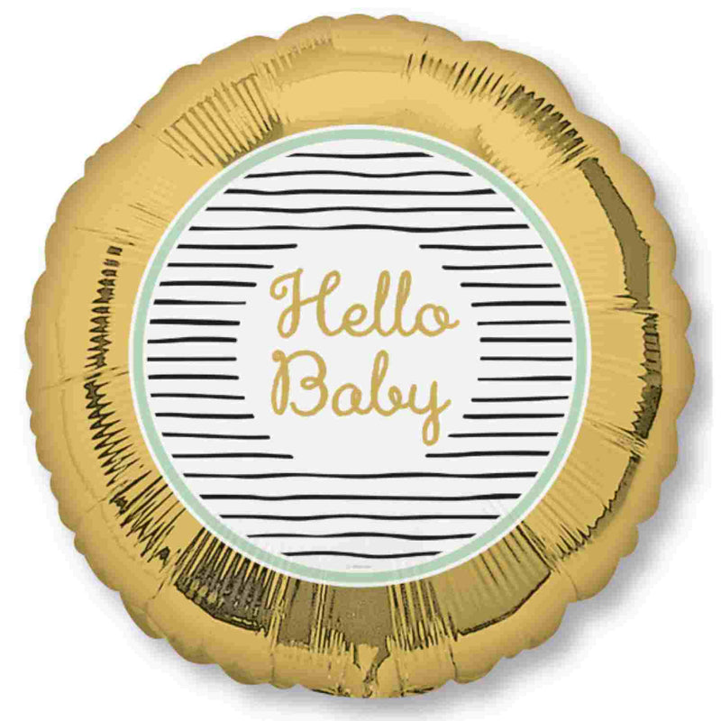 18"/Ø43cm Folienballon "Hello Baby"