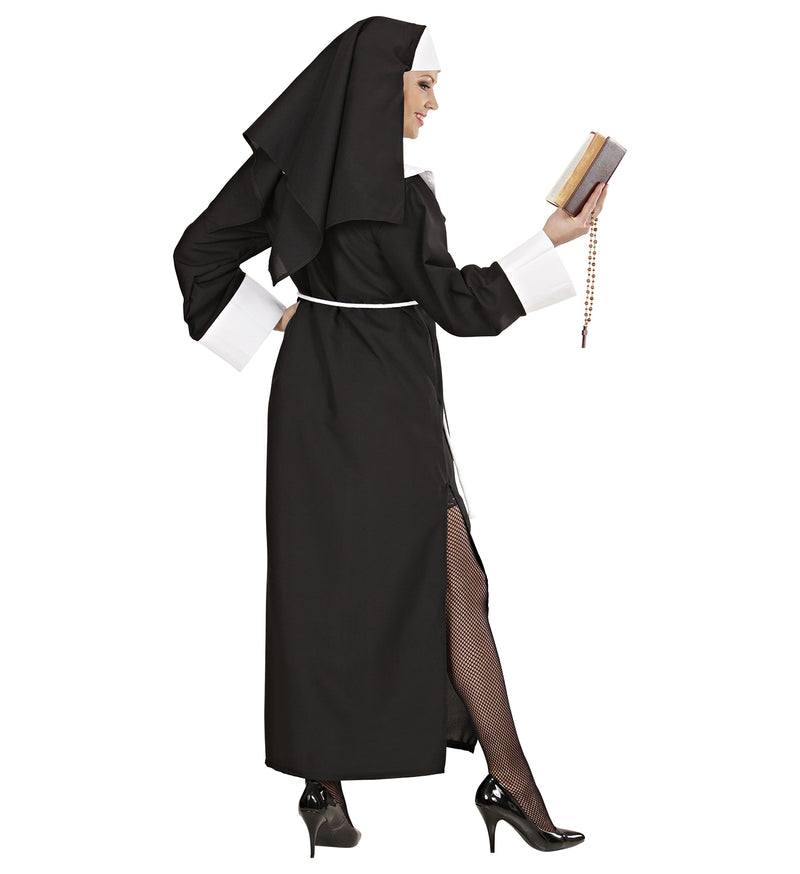 Kostüm Nonne für Damen | Kleid, Gürtel und Haube
