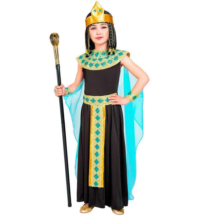 Cleopatra Kinderkostüm 5-teilig | Schwarz Gold