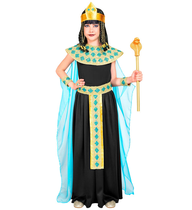 Cleopatra Kinderkostüm 5-teilig | Schwarz Gold