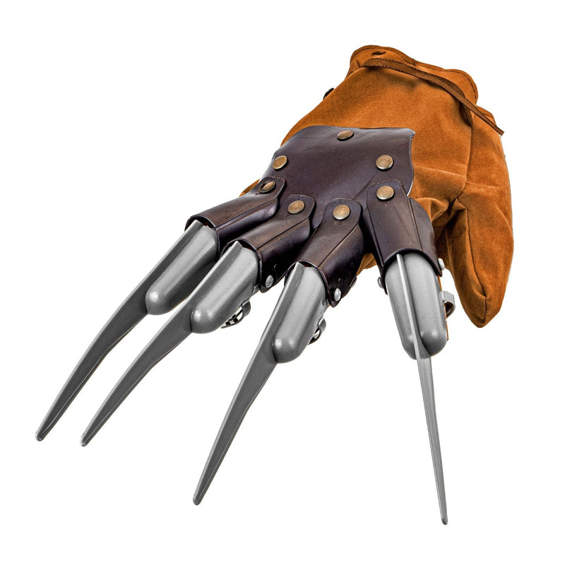 Halloween Horror Handschuh mit Klingen | Braun Grau