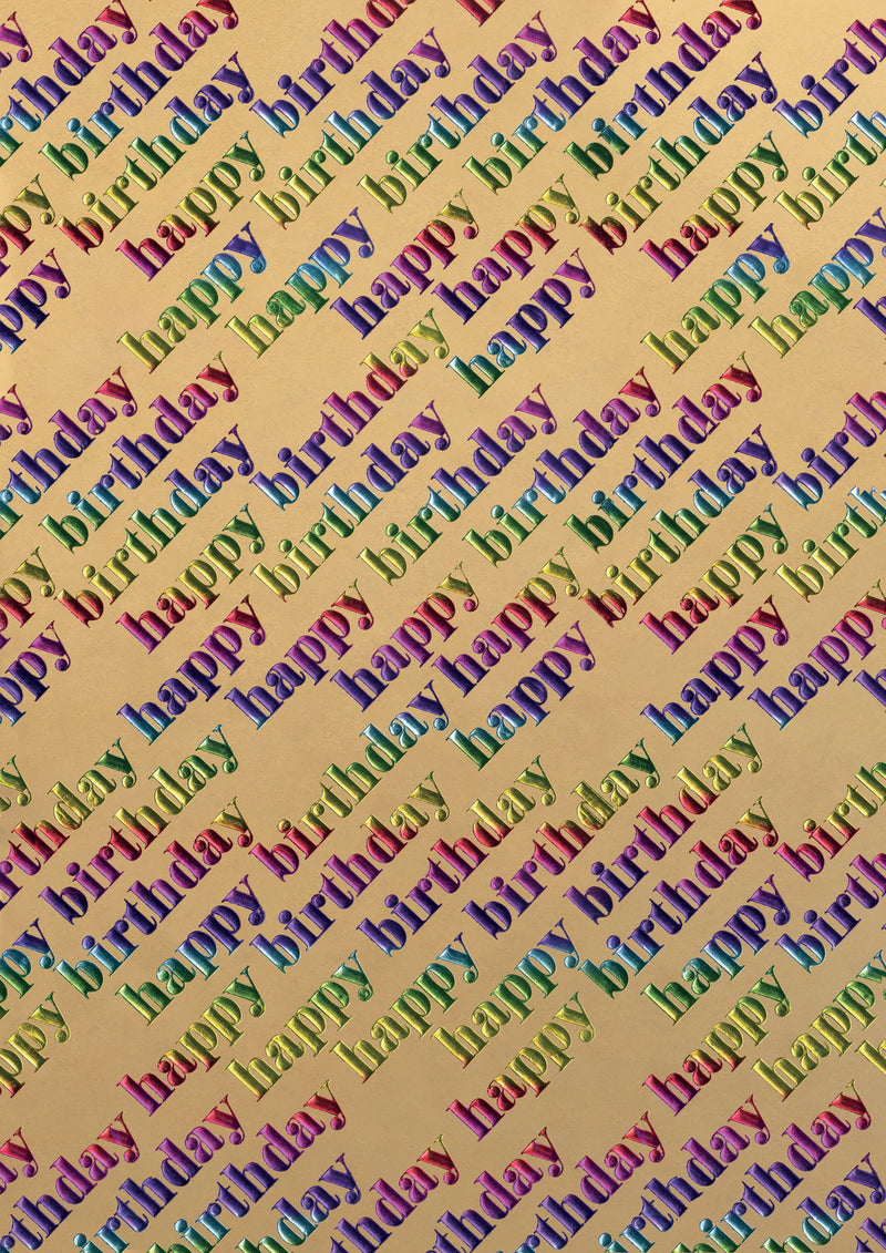 Geschenkpapier "Rainbow" farblich sortiert | 150 x 70 cm