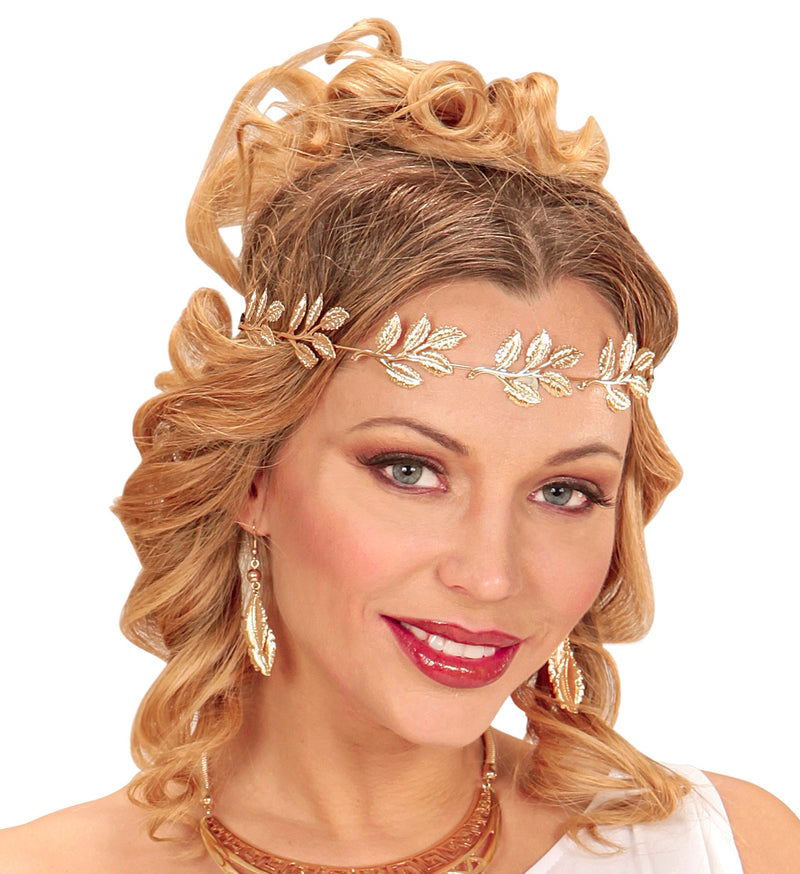 Blätter Ohrringe | Gold - Schmuck Römerin Kostüm