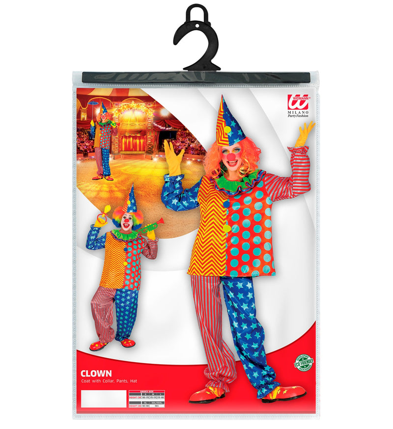 Clown Kostüm "Mika" für Erwachsene | Mehrfarbig