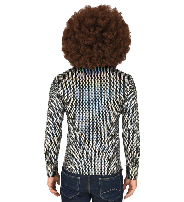 70er Jahre Hemd "Holo" für Herren | Mehrfarbig - 70s Disco Kostüm