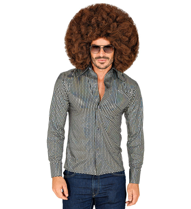 70er Jahre Hemd "Holo" für Herren | Mehrfarbig - 70s Disco Kostüm