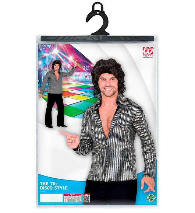 70er Jahre Hemd "Holo" für Herren | Mehrfarbig - 70s Disco Kostüm