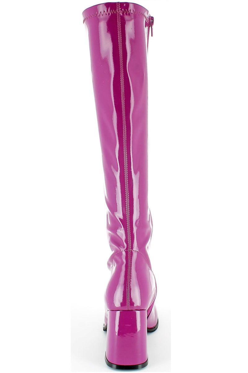 Gogo Damen Lackstiefel normale Schaftweite - Beere