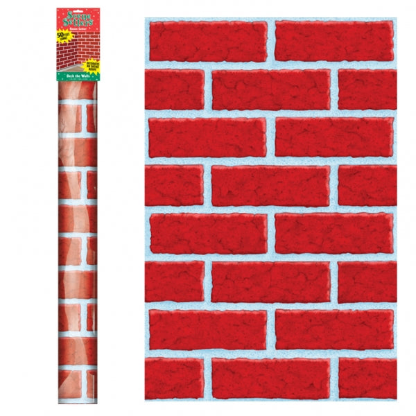 Wandfolie 12,2m x 1,2m Ziegel  Backstein