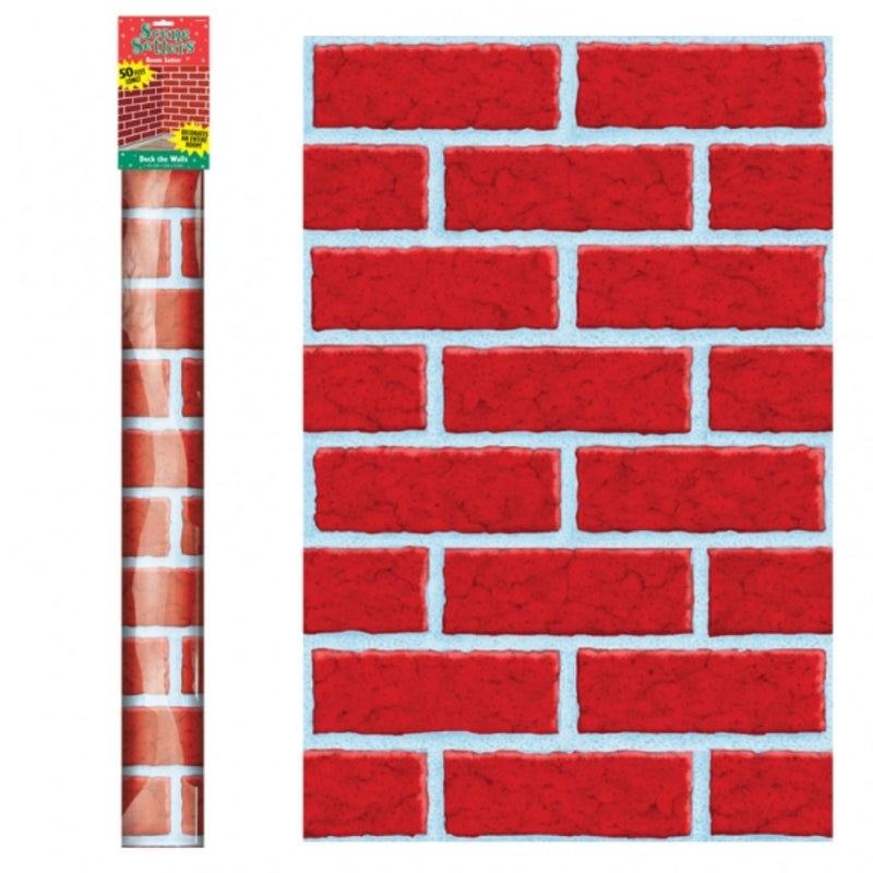 Wandfolie 12,2m x 1,2m Ziegel  Backstein