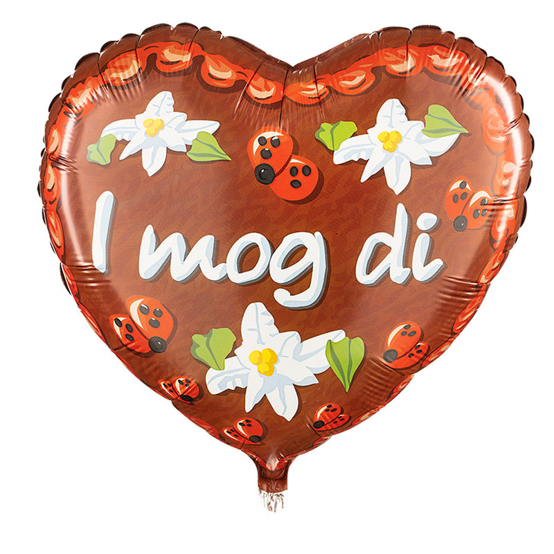 18" Folienballon Lose "I mog di" | HF18 (Non-Metallic)