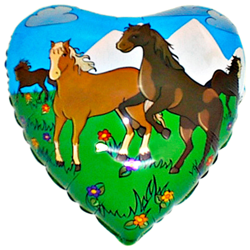 18" Folienballon Lose - Pferde 20 HF18