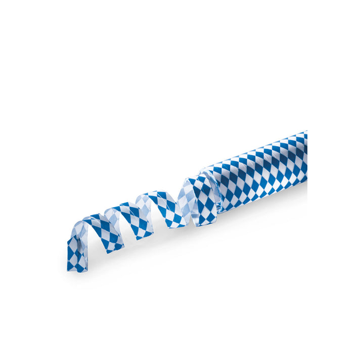 Luftschlangen "Bayern Weiß/Blau"- 4m / 1 Rolle