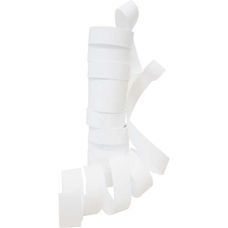 Luftschlangen "Weiß"- 6m / 1 Rolle