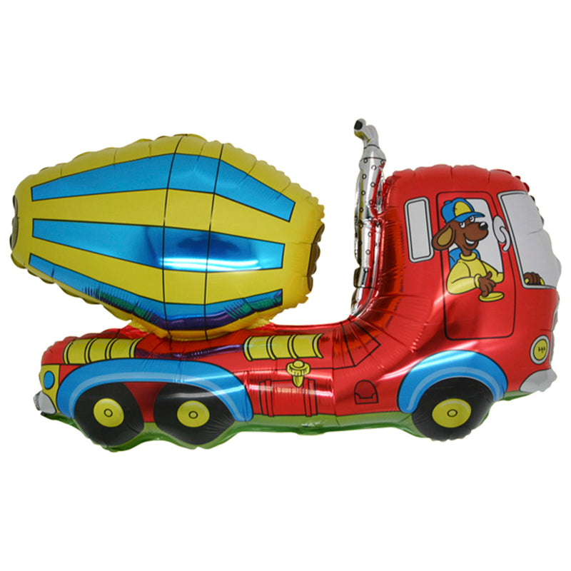31" Shape Folienballon Lose - Betonmischer Rot HFE