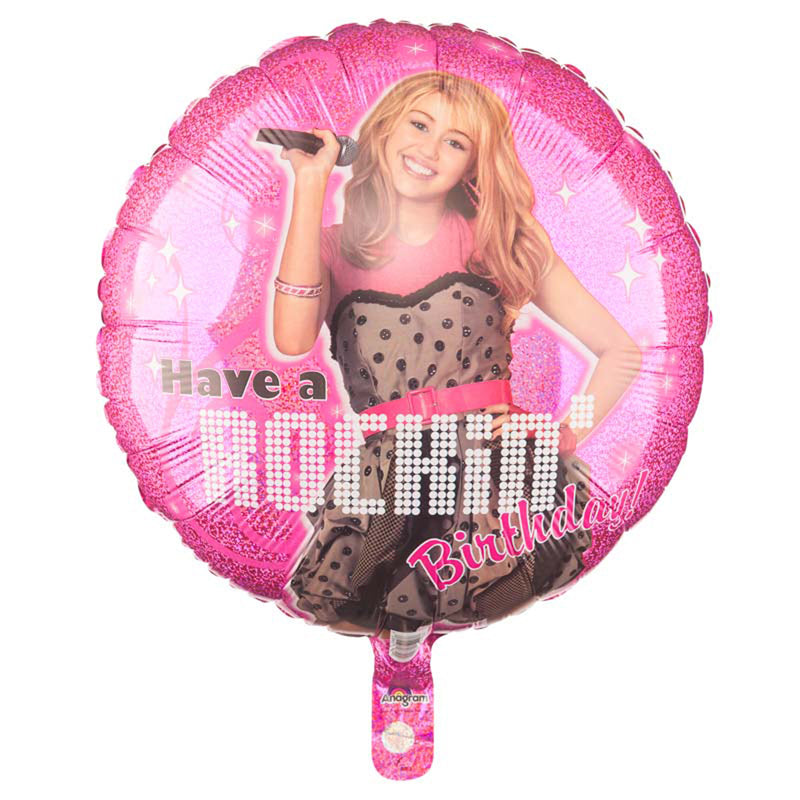 ABC18 Folienballon "Hannah Montana Rockin Birthday" | Ø 45 cm