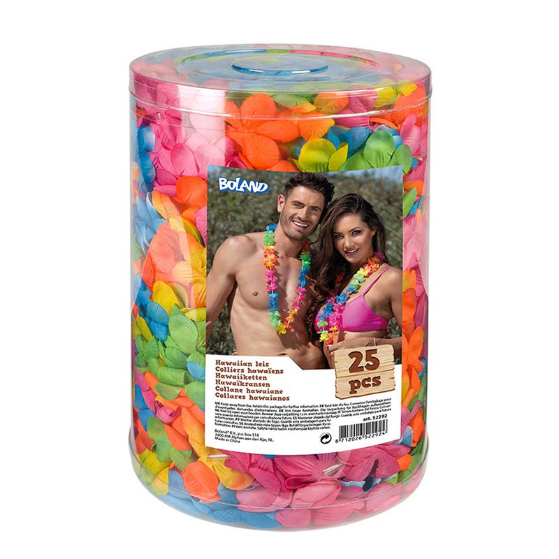 Lei Blumenkette 25St. Bunt