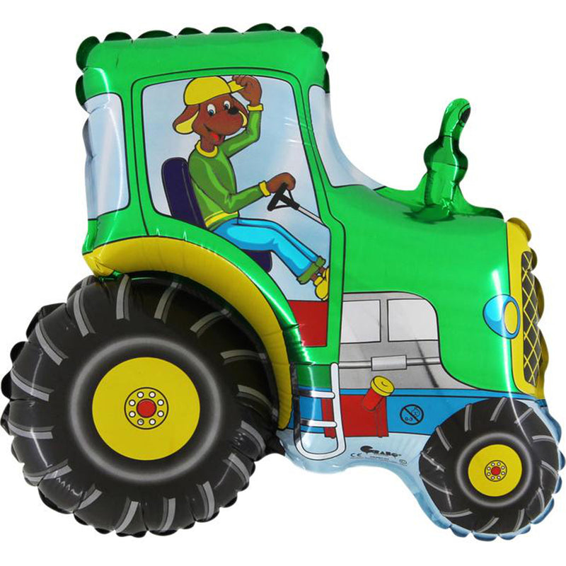 30" Shape Folienballon Lose - Traktor Grün | HFE