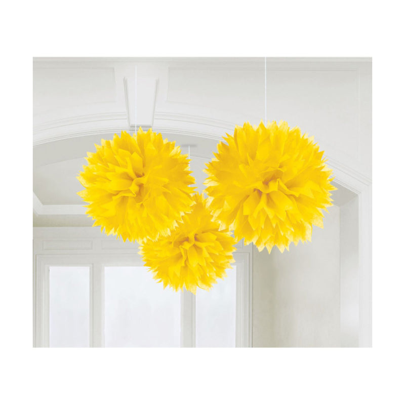 Wabenball Fluffy 40cm/3St. Gelb