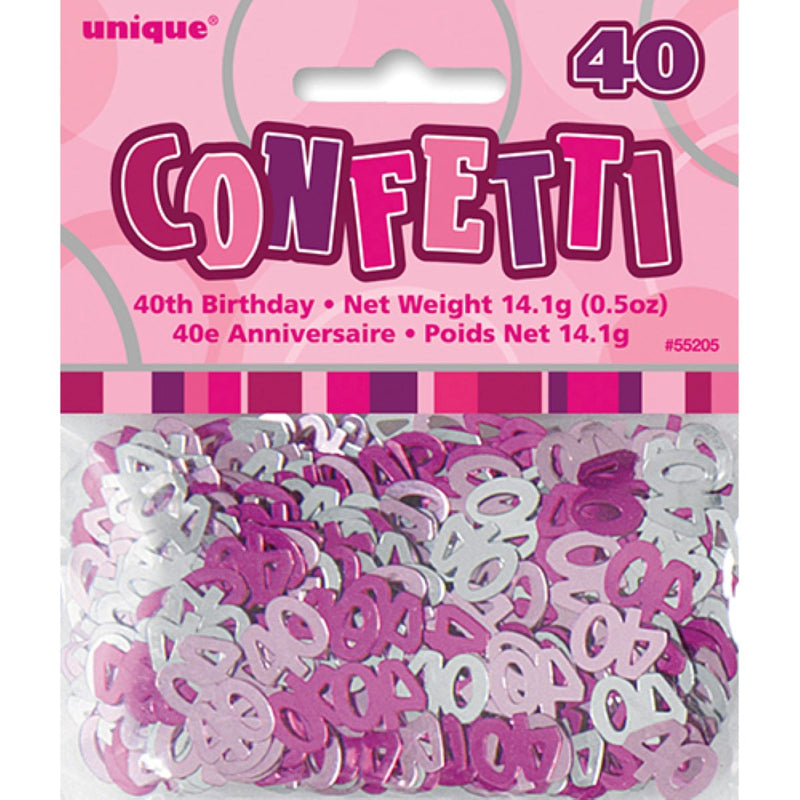 Konfetti Metall 14g Glitz #40 Pink
