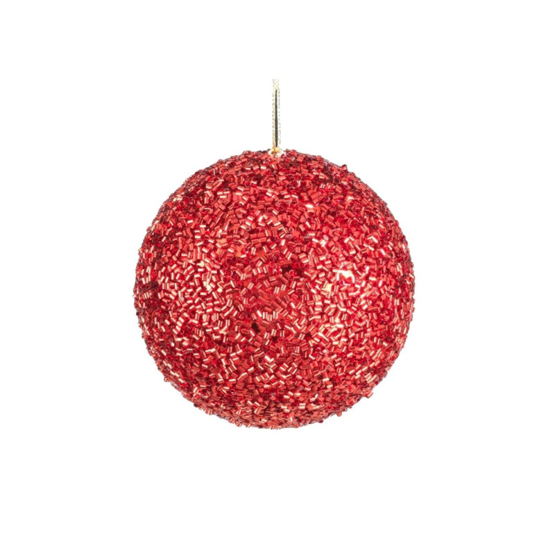 Weihnachtskugeln Röhrchen 10cm ROT