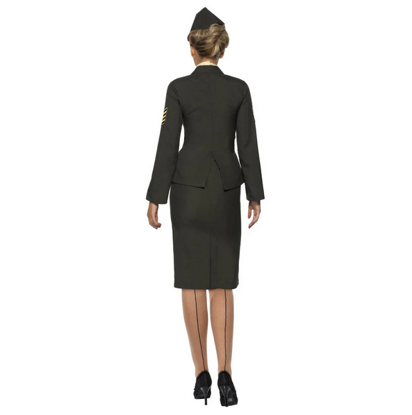 Kostüm Lady Offizier Kleid m. Hut Gr.XL