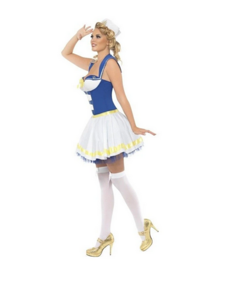 Kostüm Lady Matrosin Kleid Gr.XS