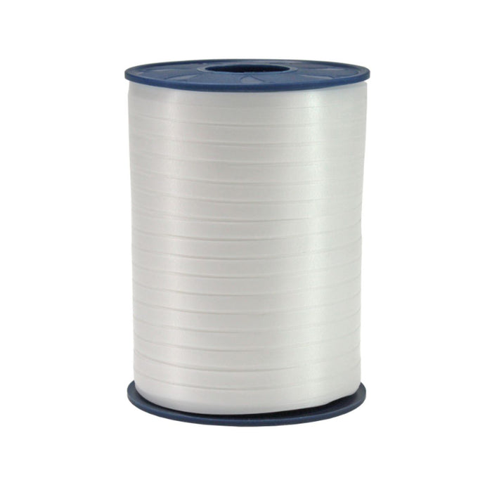 Geschenkband Polyband 5mm/500m Weiß #01