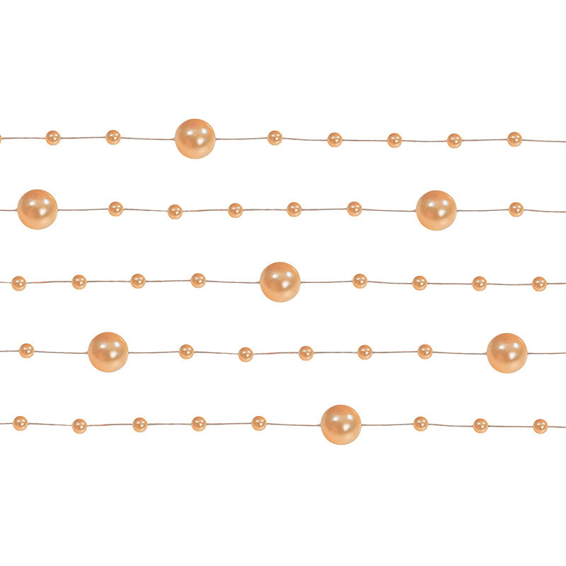 Perlengirlande 1,3m Orange