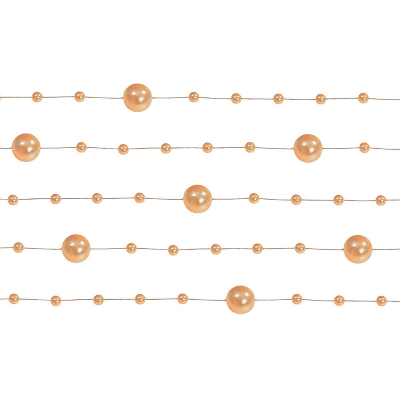 Perlengirlande 1,3m Orange