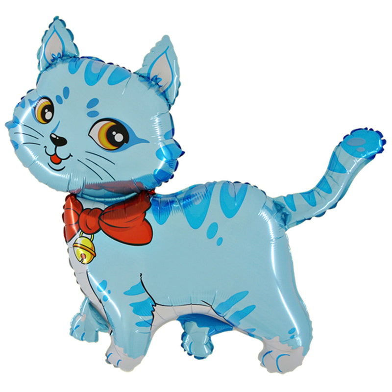 34" Shape Folienballon Lose - Katze Blau HFE