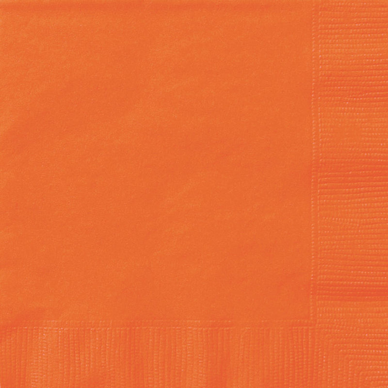 Servietten Uni 25x25cm/20St. Orange