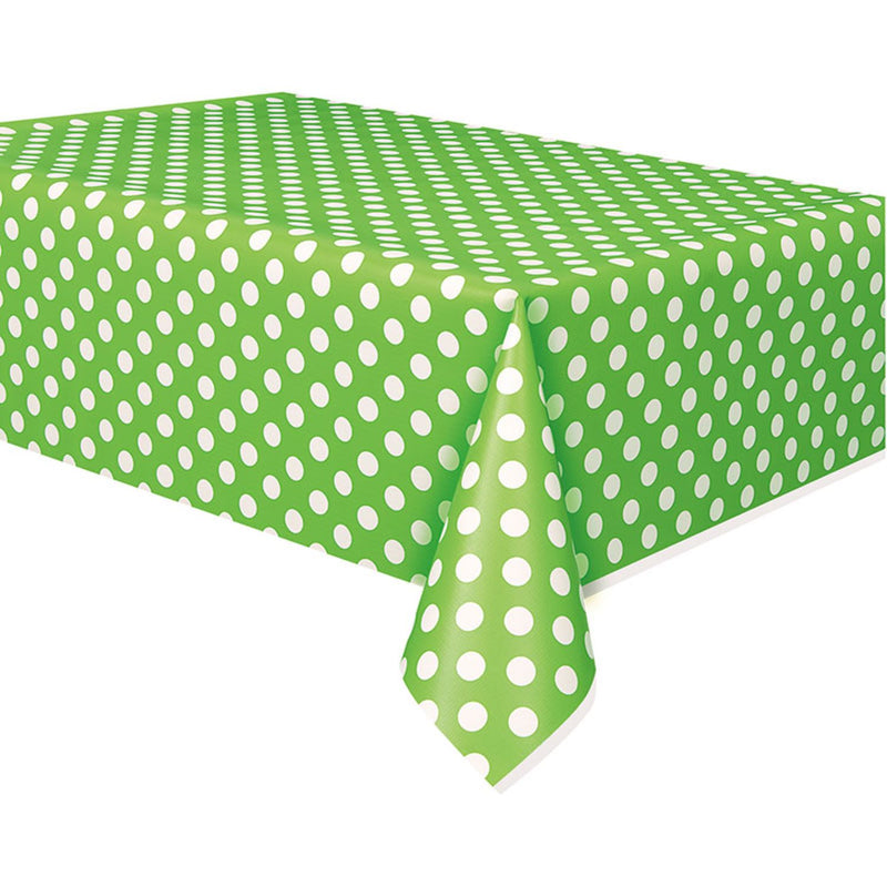Tischdecke PVC Dots 137x274cm Grün