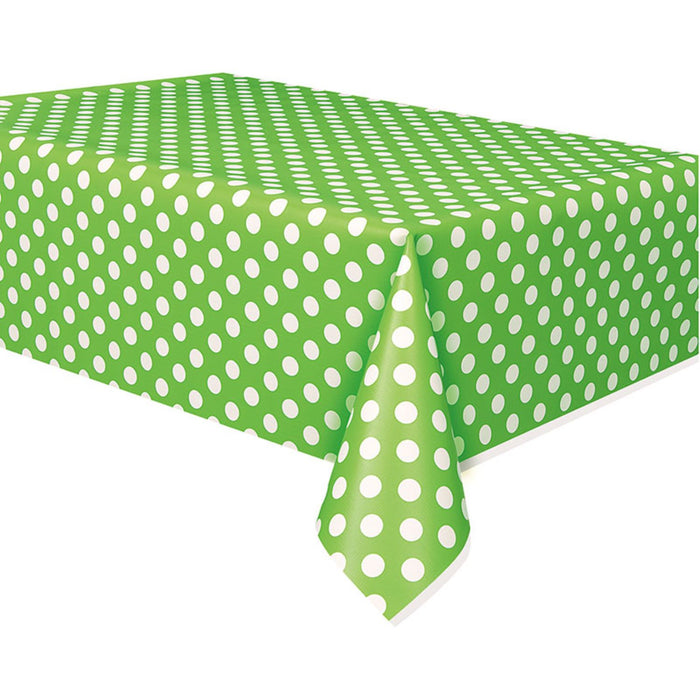 Tischdecke PVC Dots 137x274cm Grün