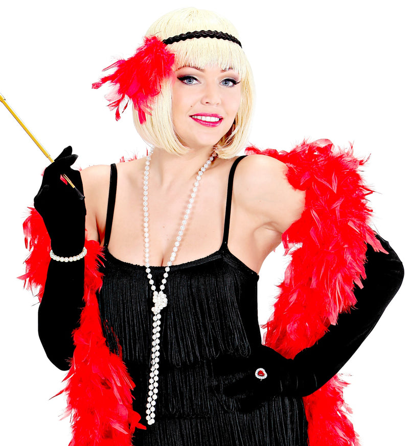 Perlen Halskette 70 cm | Weiß